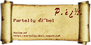 Partelly Ábel névjegykártya